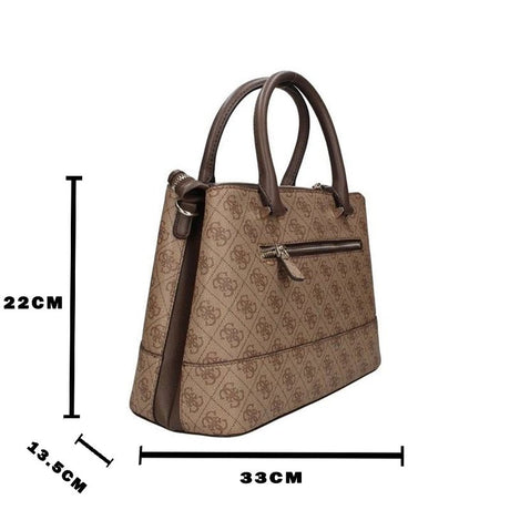 GUESS CORDELIA LOG HANDBAG - BROWN - GB335 - Runner