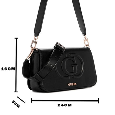 GUESS Eco Mietta 4G Logo Mini Shoulder Bag - BLACK - GB188 - Runner