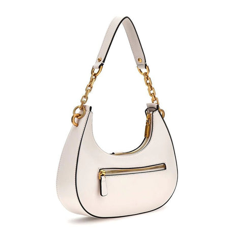 GUESS Kuba Top Zip Shoulder Bag - WHITE - GB185 - Runner