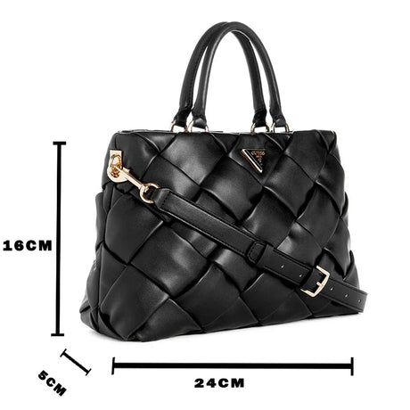 GUESS Zaina Mini Satchel Bag - BLACK - GB175 - Runner