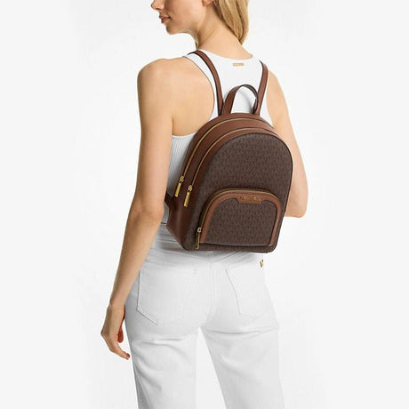 MICHAEL KORS Jaycee Medium Logo Backpack - BROWN - MK14 - Runner