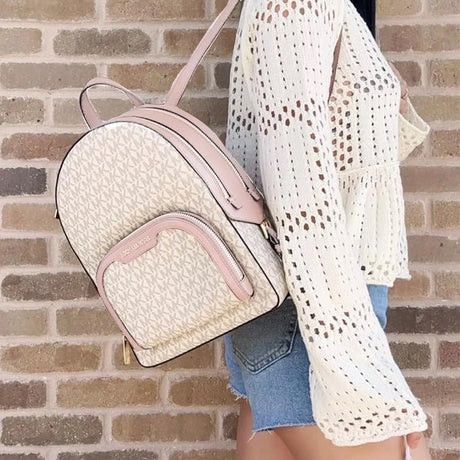 MICHAEL KORS Jaycee Medium Logo Backpack - WHITE - MK20 - Runner
