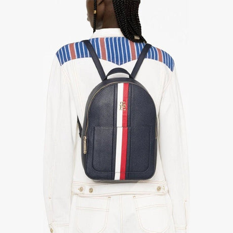 Tommy Hilfiger Th Emblem Backpack Corp Backpack - BLACK - TB55 - Runner