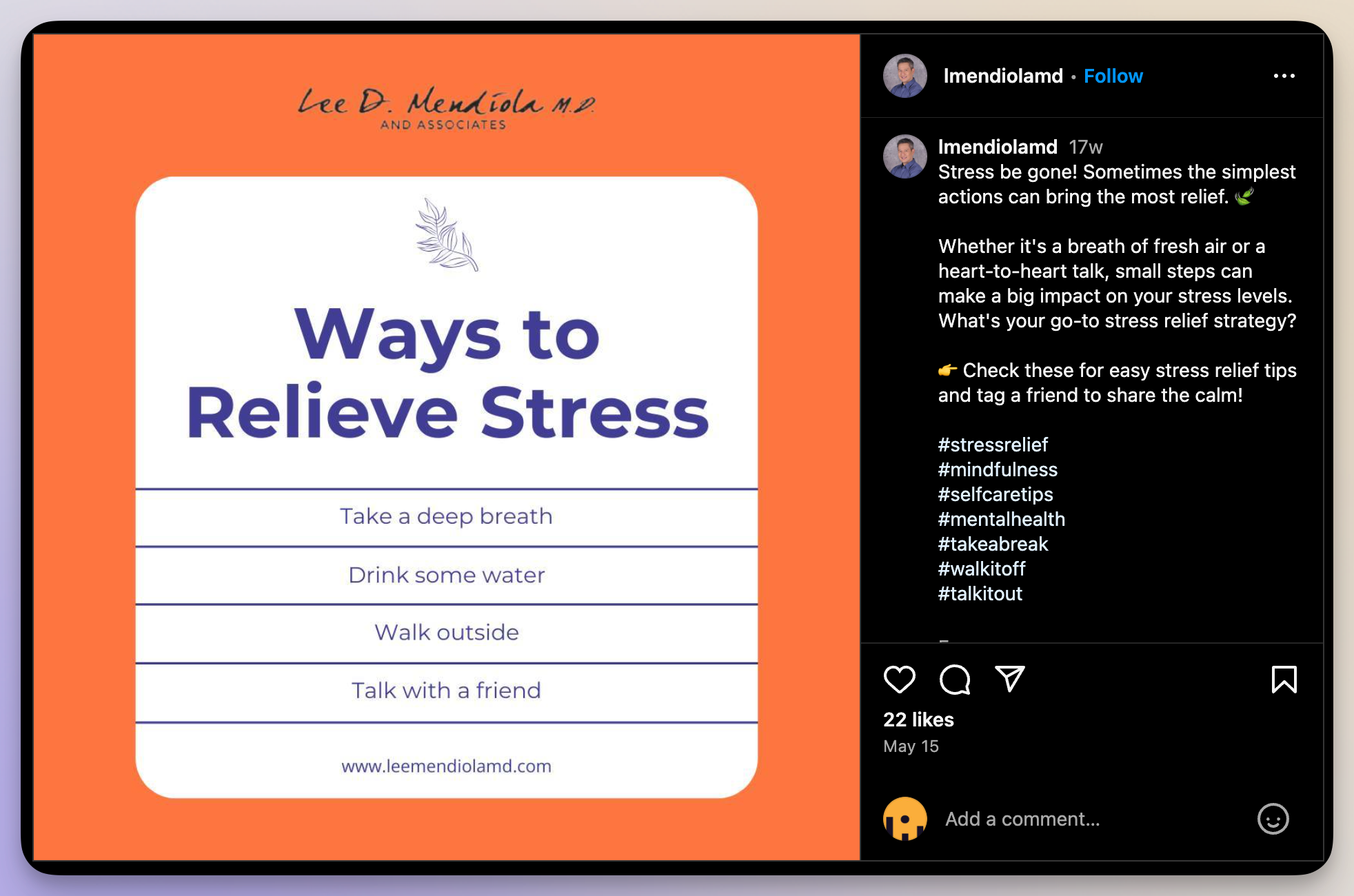 content pillar example - mental health awareness