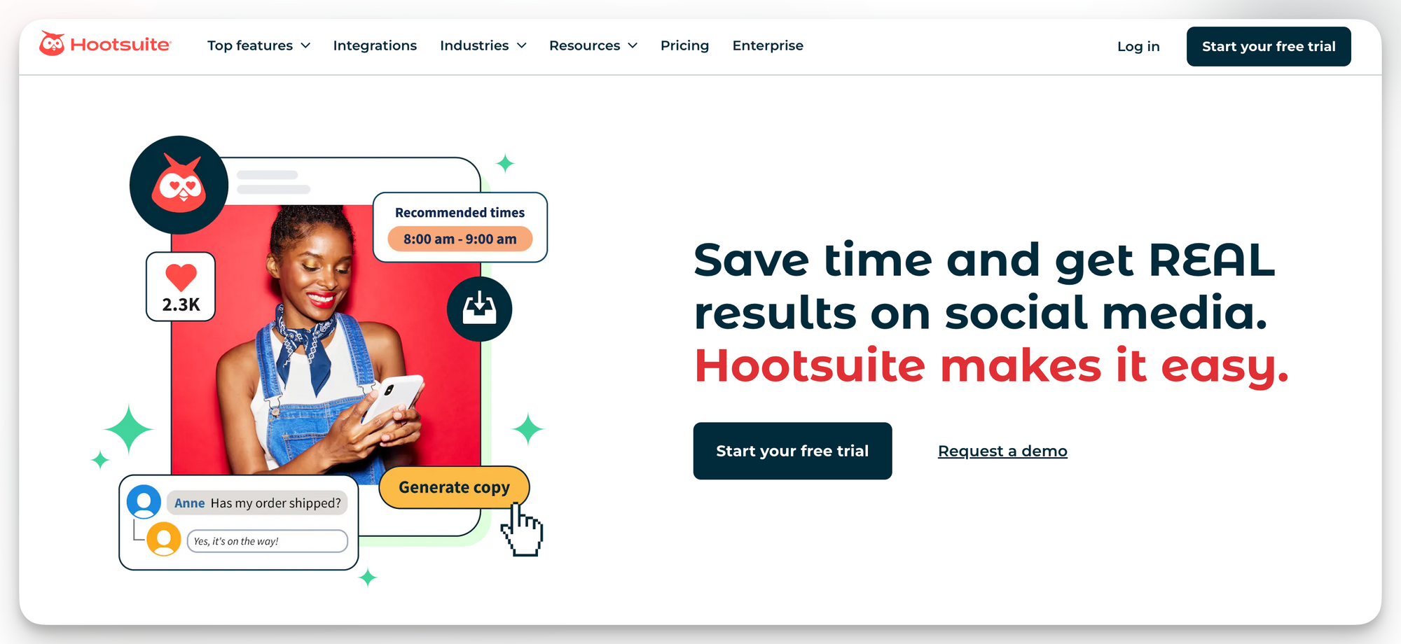 Sprout Social alternative #2: Hootsuite