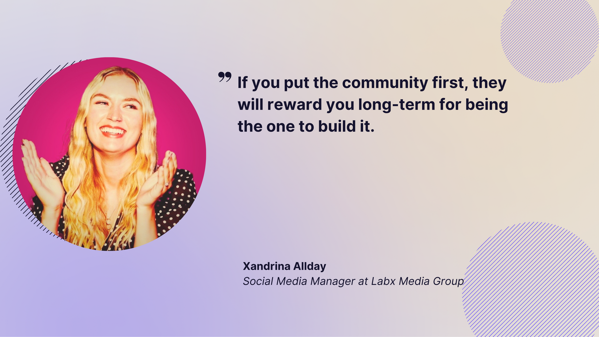 quote about putting the community first