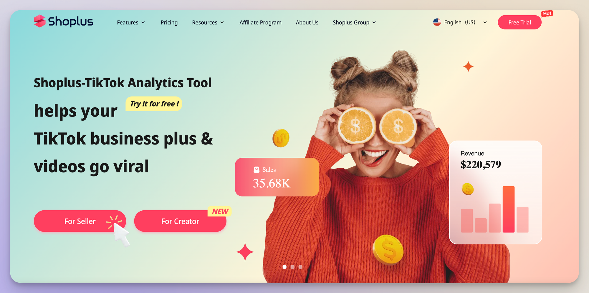 shoplus as a tiktok analytics tool