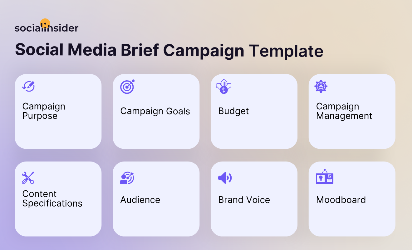 social media brief campaign template