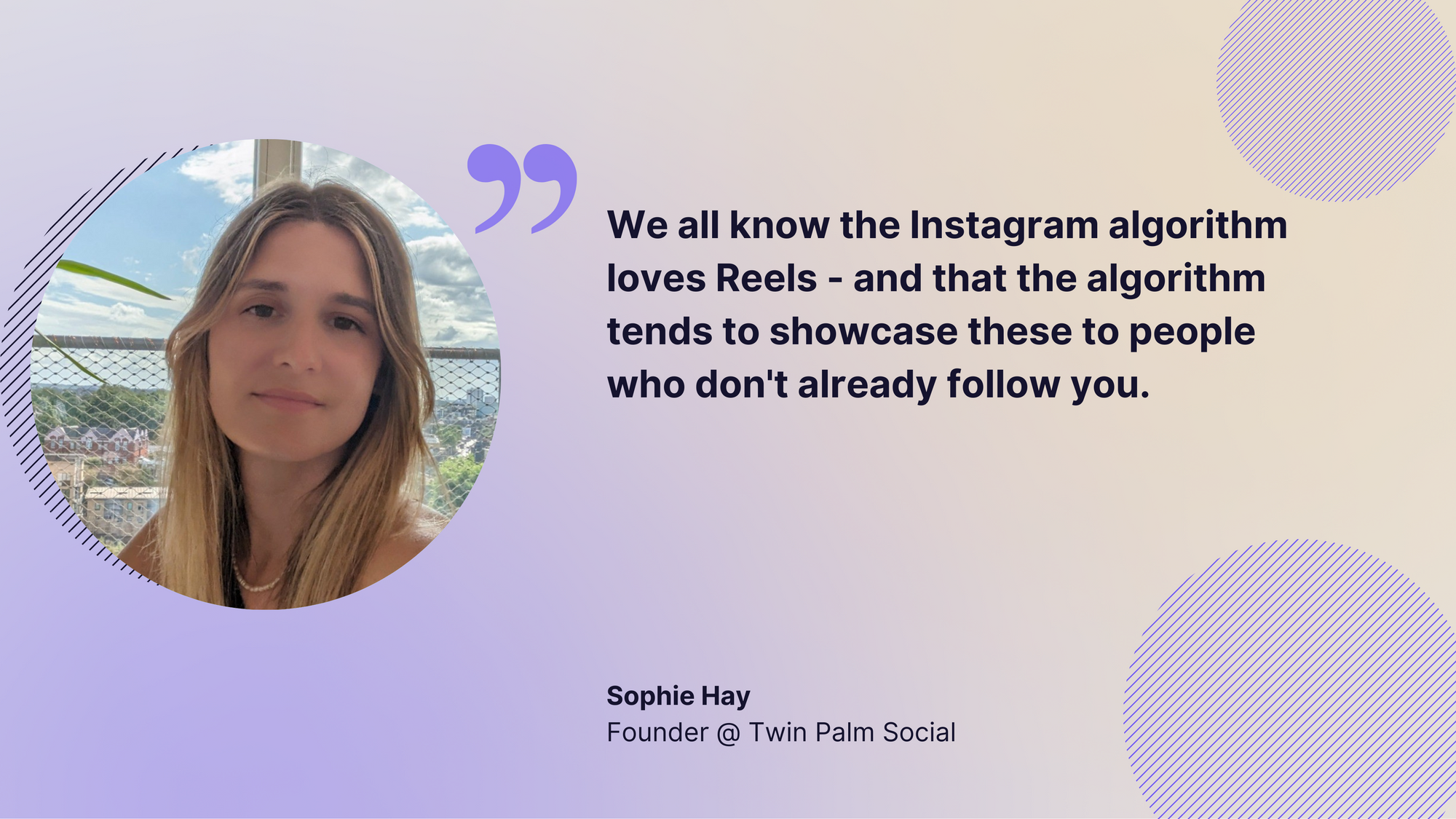 sophie hay quote about instagram reels