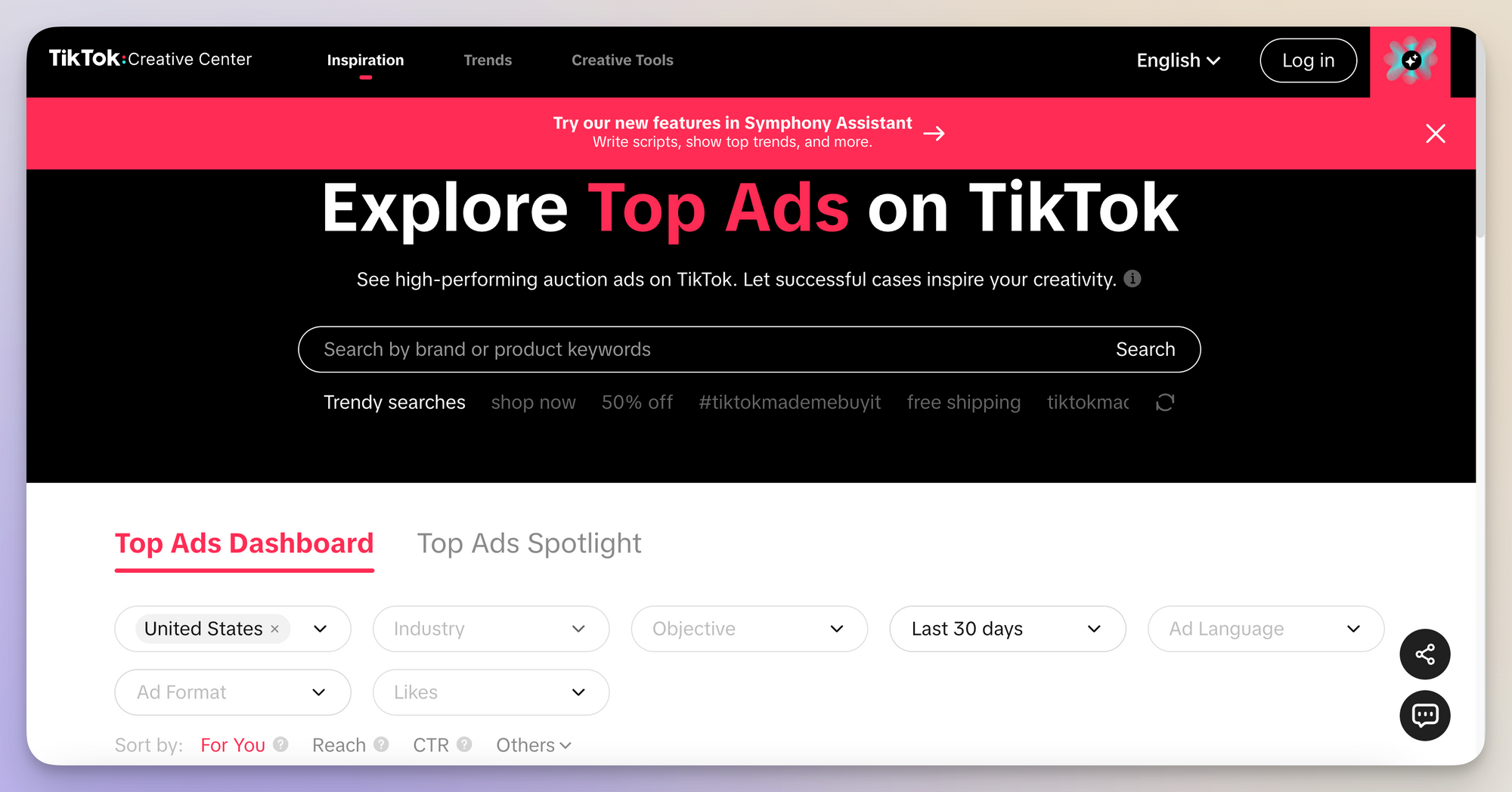 tiktok ads library