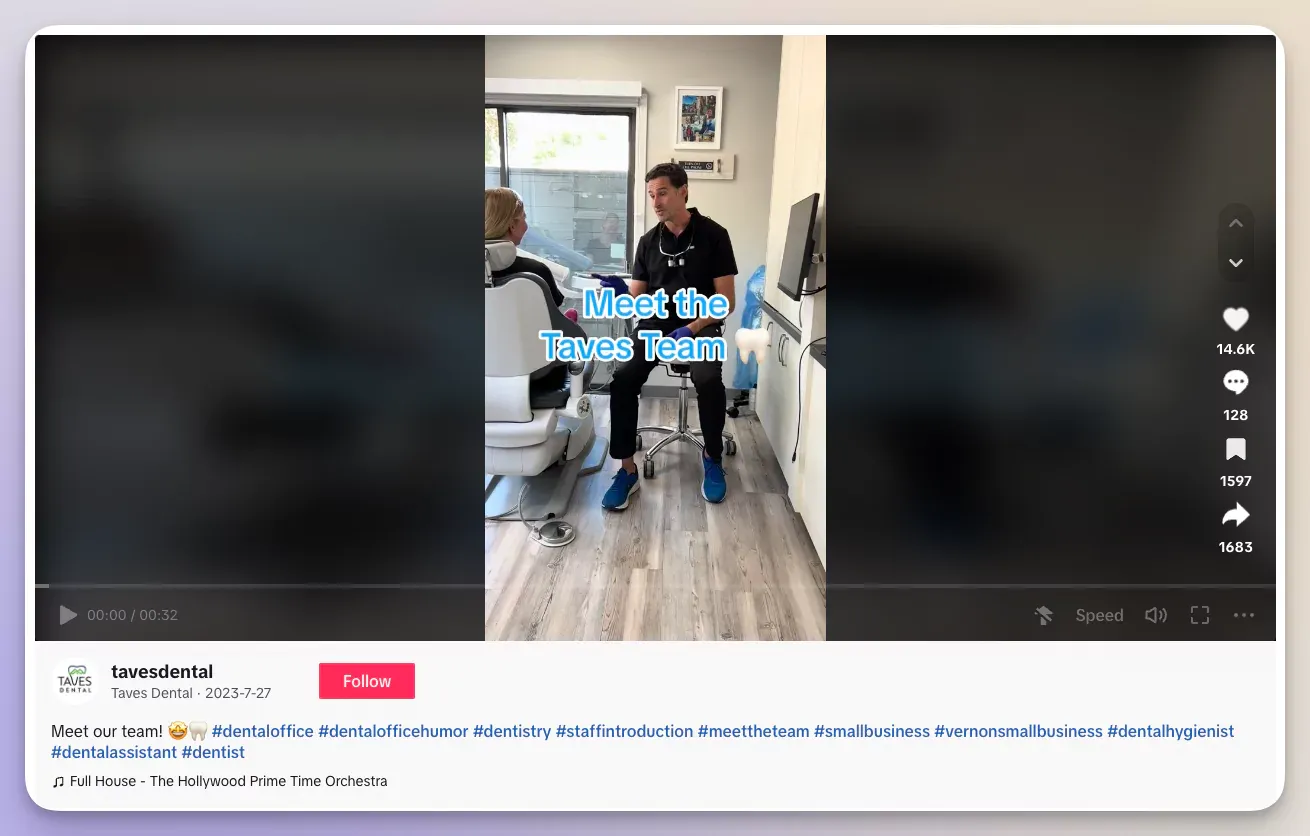 Use this TikTok idea to introduce your team members